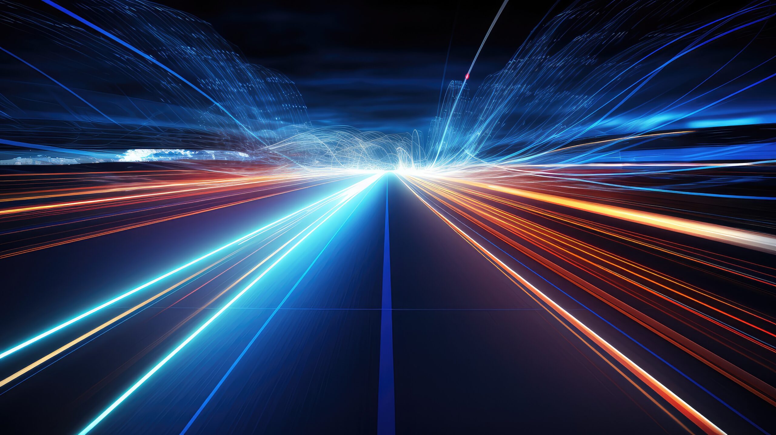 An image depicting high speed information flow